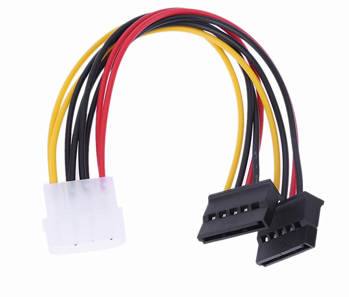 Cáp chuyển đổi nguồn 4 Pin IDE Molex sang 15 Pin cho ổ cứng SATA chất lượng cao