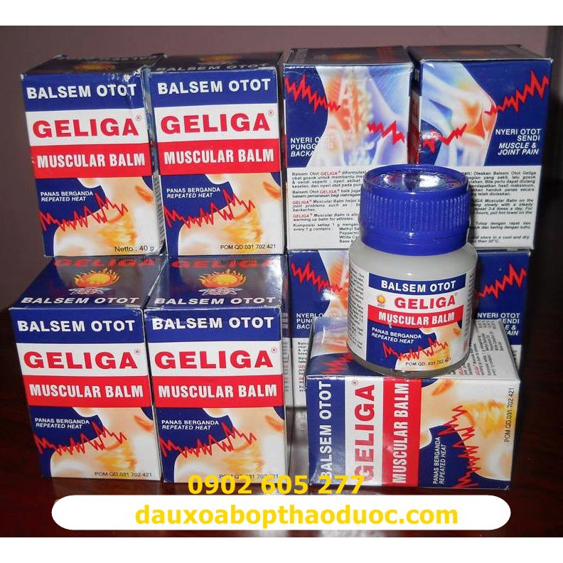 (Combo) 6 Chai Cao xoa bóp cù là lửa Geliga