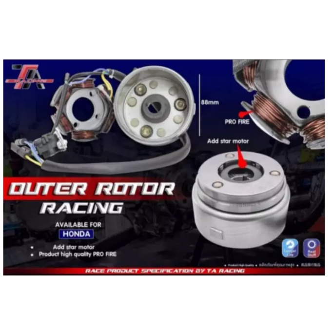 [Ảnh thật] Lửa độ Wave vô lăng nhỏ TA Racing