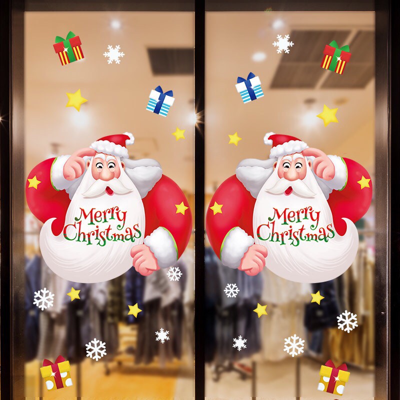 [HCM]Decal dán tường Noel HÍT TĨNH ĐIỆN - Ông già noel Ú Mập đáng yêu