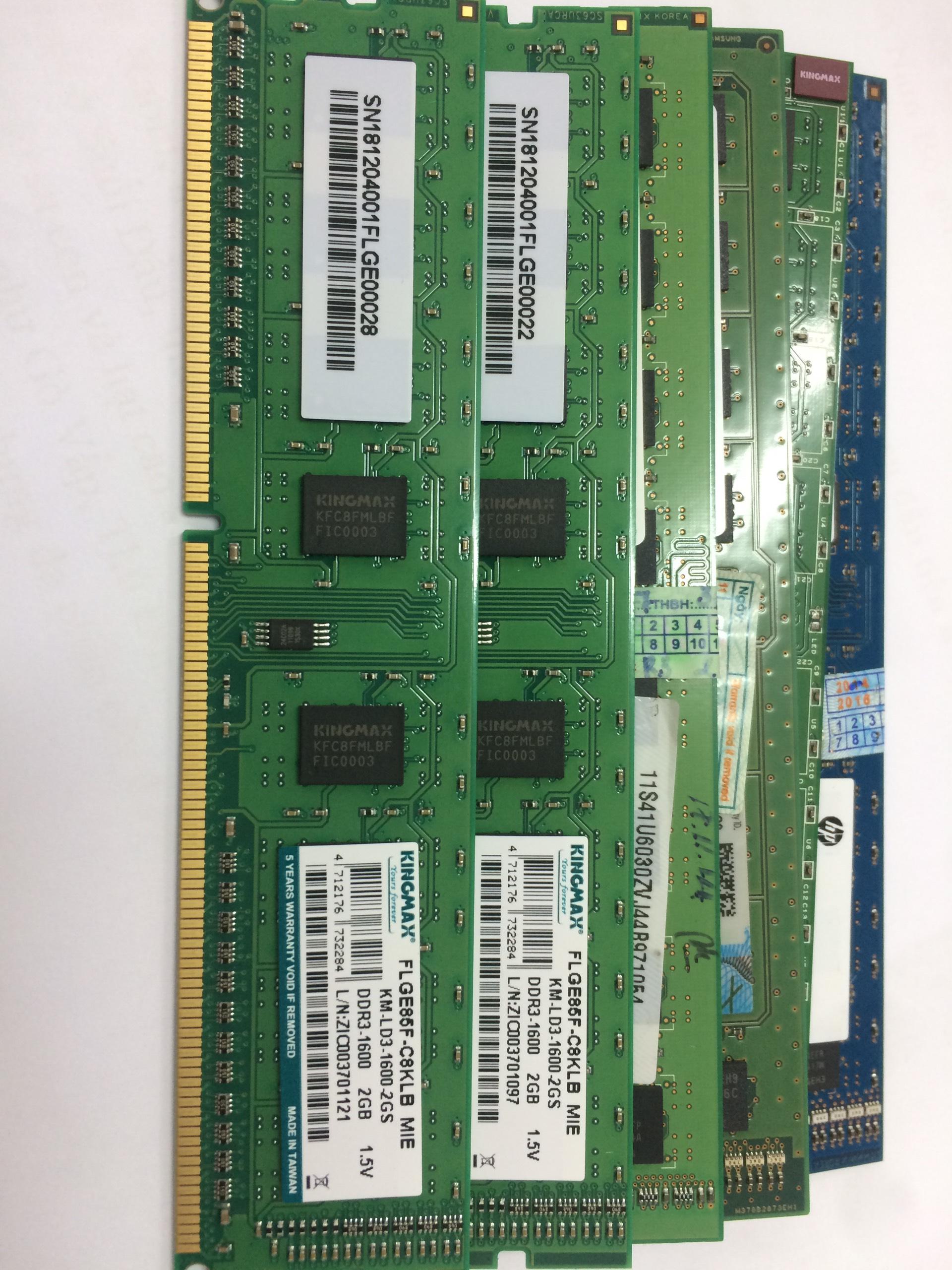 Ram PC DDR3 2GB Bus 1333/1600 Mhz