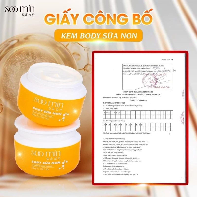 Body sữa non soo min . mua 1 được 4