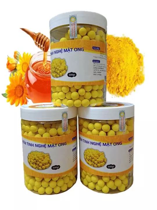 Viên Tinh Bột nghệ Mật Ong Nguyên Chất 500g