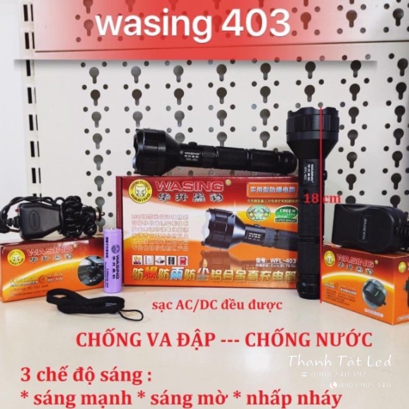 Đèn pin siêu sáng wasing wfl - 403
