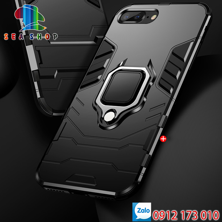 [TẶNG KÍNH CƯỜNG LỰC] Ốp lưng iPhone 7 Plus - iPhone 8 Plus - iPhone 7 - iPhone 8 iRon man chống sốc (đen)