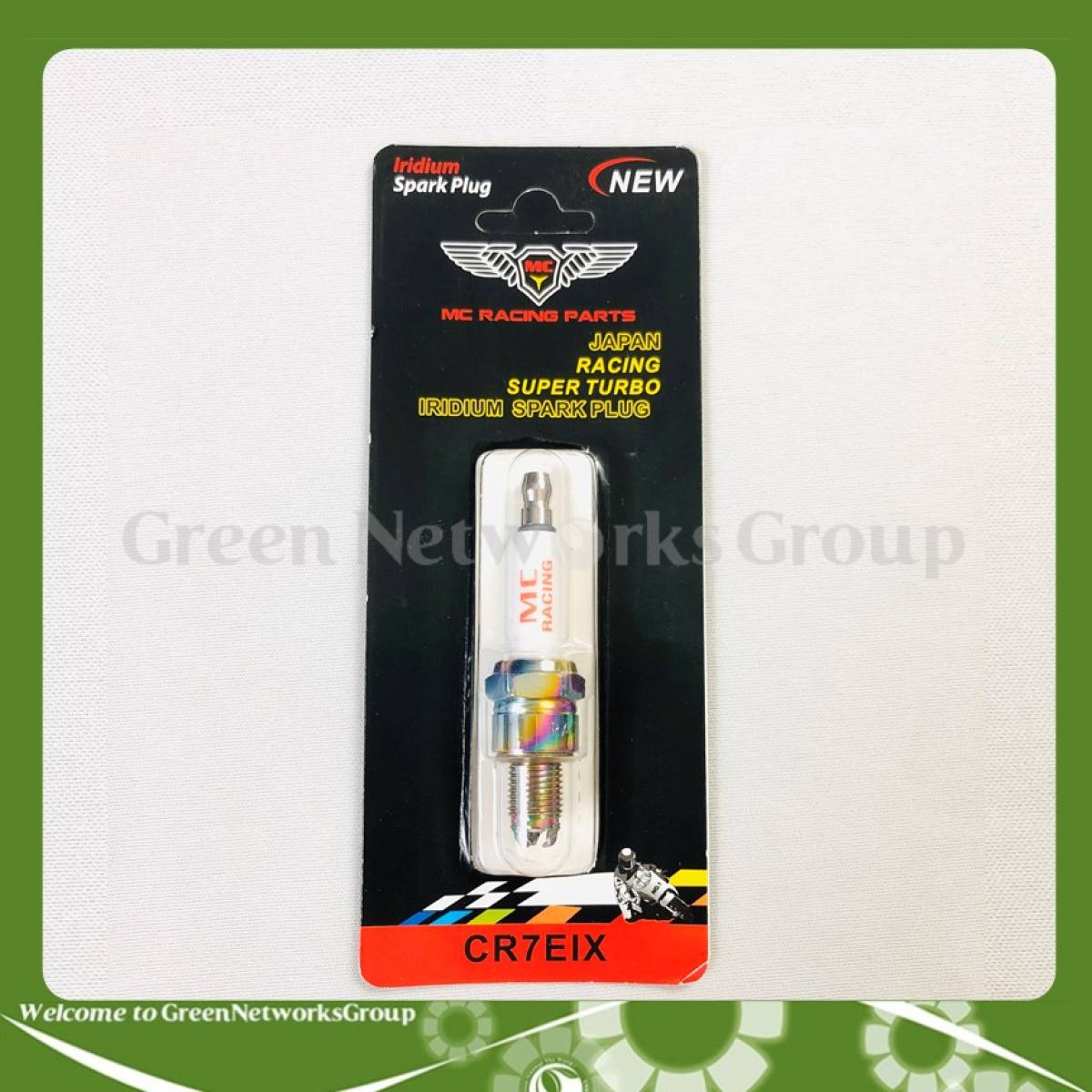 Bugi iridium 3 chấu bạch kim mc racing chân ngắn gắn wave,dream....
