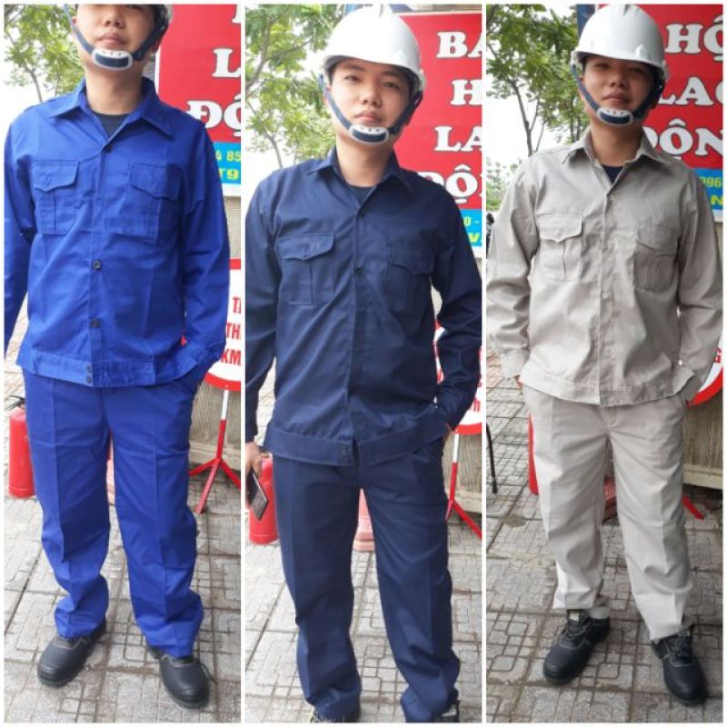 Quần áo bảo hộ lao động, Ghi Sáng, Xanh Đậm, Xanh Lam