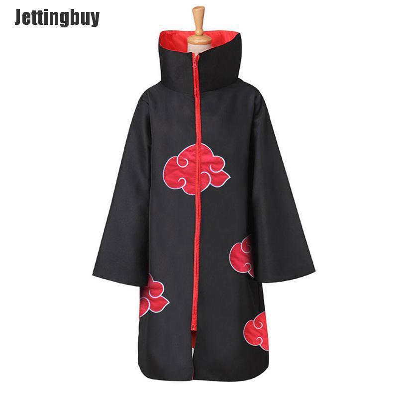 Jettingbuy Animer Cosplay Costume Akatsuki itachi Cloak Superior Quality Anime Convention