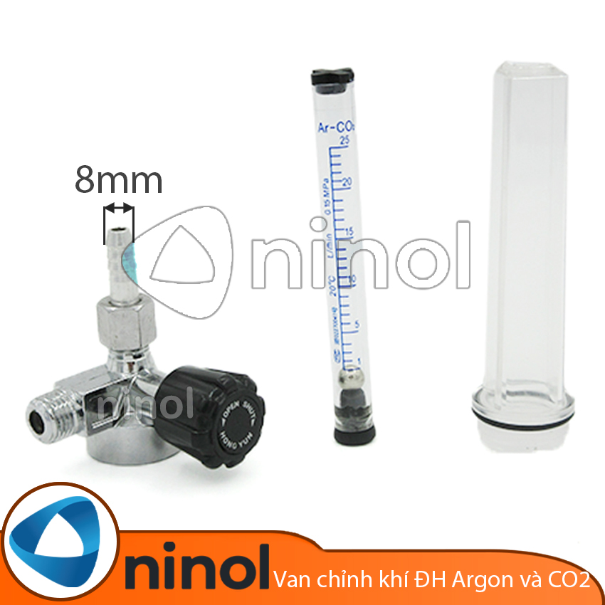 Van chỉnh khí đồng hồ Argon và CO2