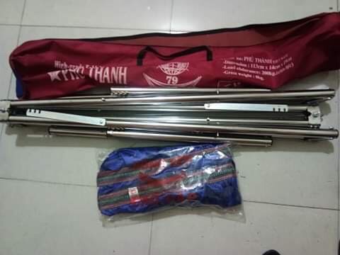 [HCM]Khung sắt mạ inox kèm võng
