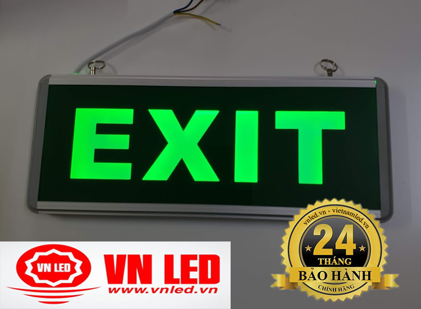 Đèn EXIT thoát hiểm lối thoát 1 mặt, 2 mặt