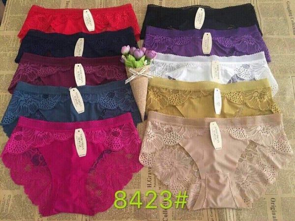 Combo 10 quần lót nữ Su phối Ren Cao Cấp Freesize