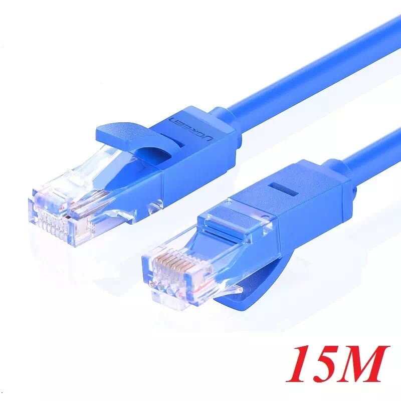 Ugreen 11207 15m màu xanh cáp mạng lan cat6 upt nw102