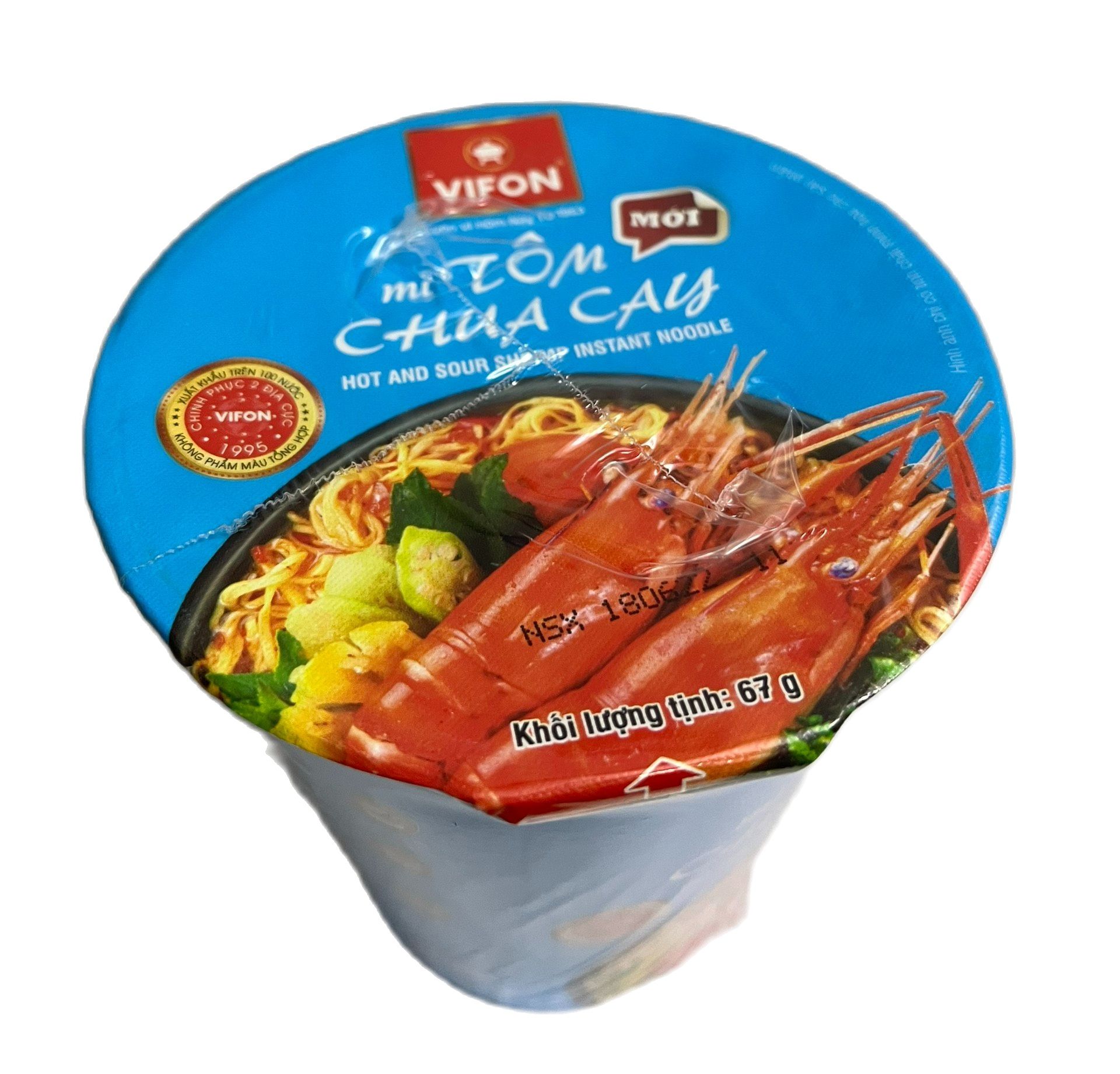 Mì tôm chua cay VIFON ly 67g