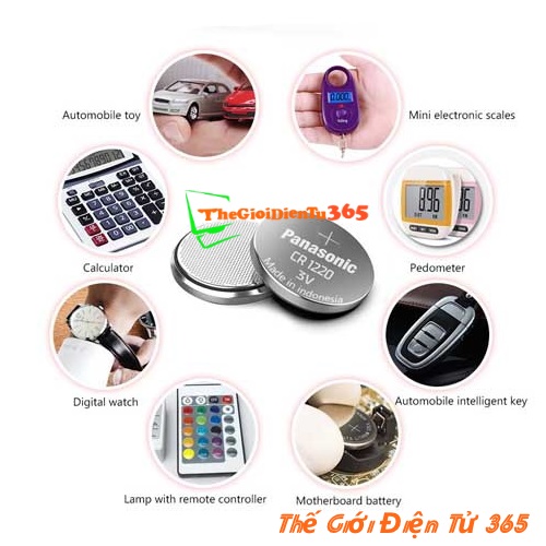 PIN CR1220 PANASONIC 3V LITHIUM CHÍNH HÃNG