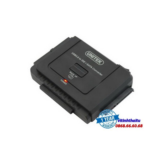 Cáp USB 3.0 - IDE + SATA 2.5/3.5 Unitek (Y - 3322A)