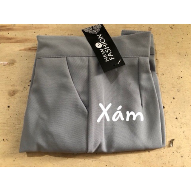 Quần Tây ống rộng khoá sườn