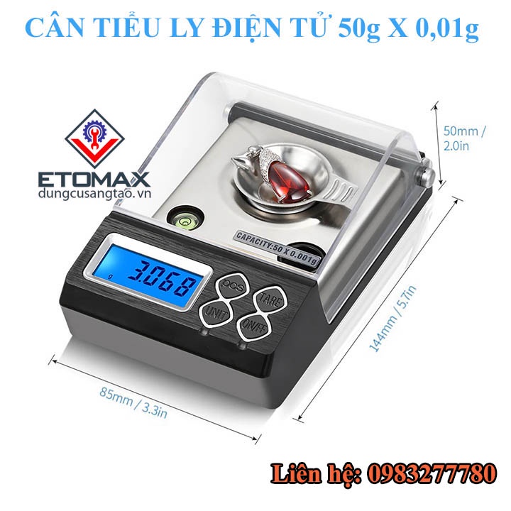 Cân tiểu ly điện tử ct-33 50g x 0,001g