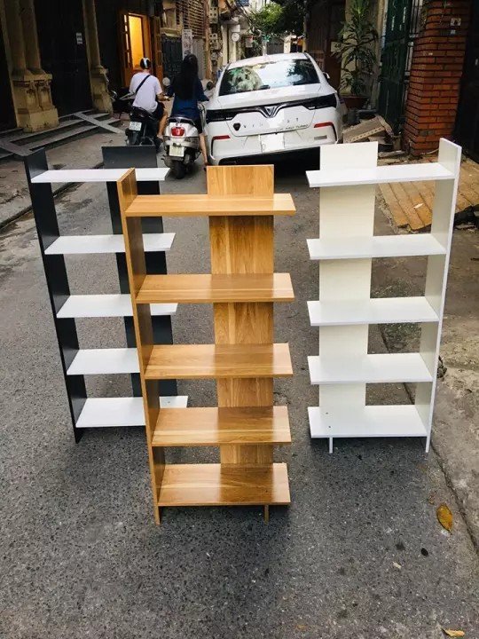 Kệ Góc Tường - Kệ sách gỗ Cao Cấp, 120x41x15 cm, đủ màu sắc để bạn lựa chọn