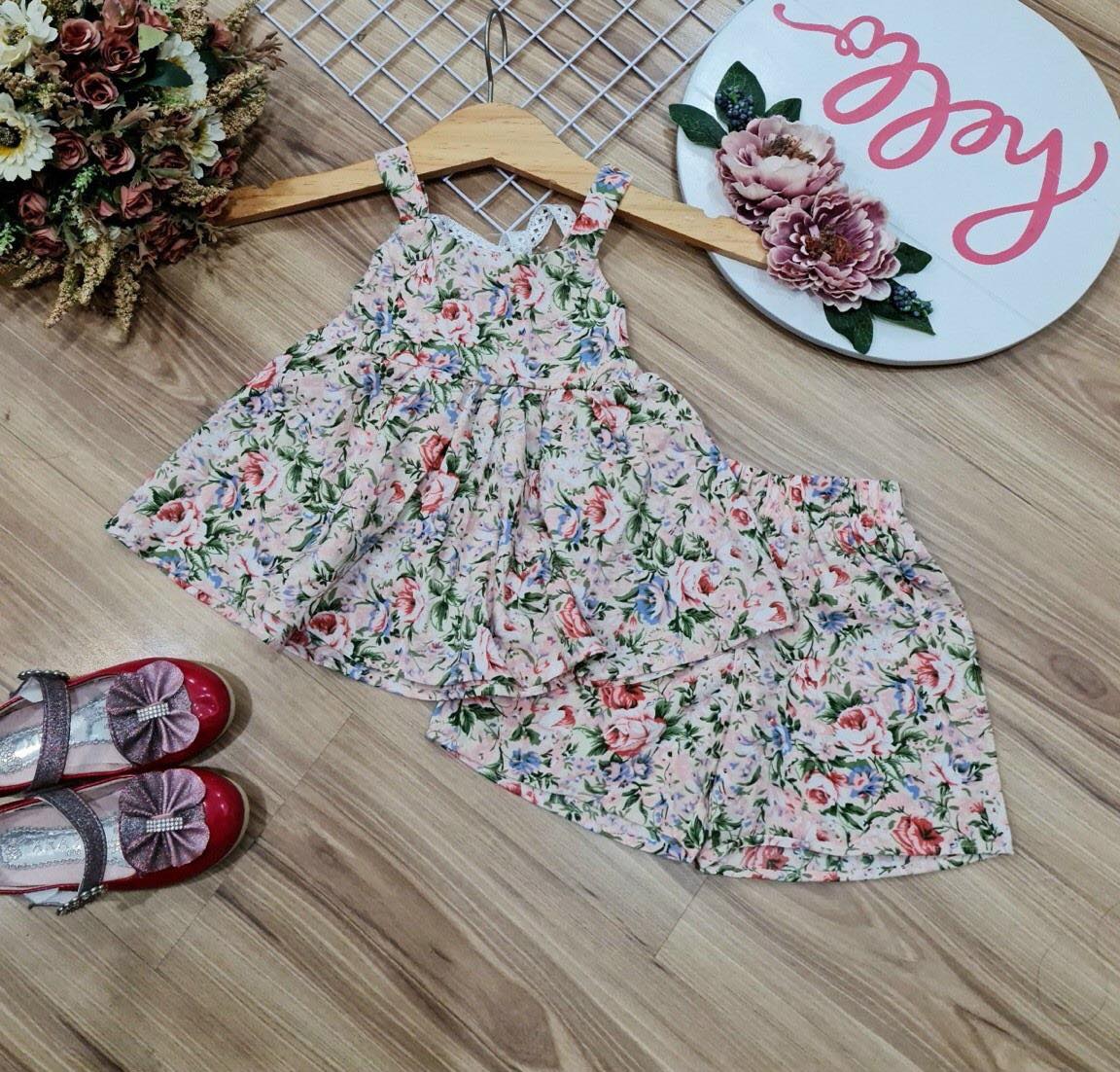 SÉT BỘ LỤA BÔNG MỀM PHỐI REN BÉ GÁI