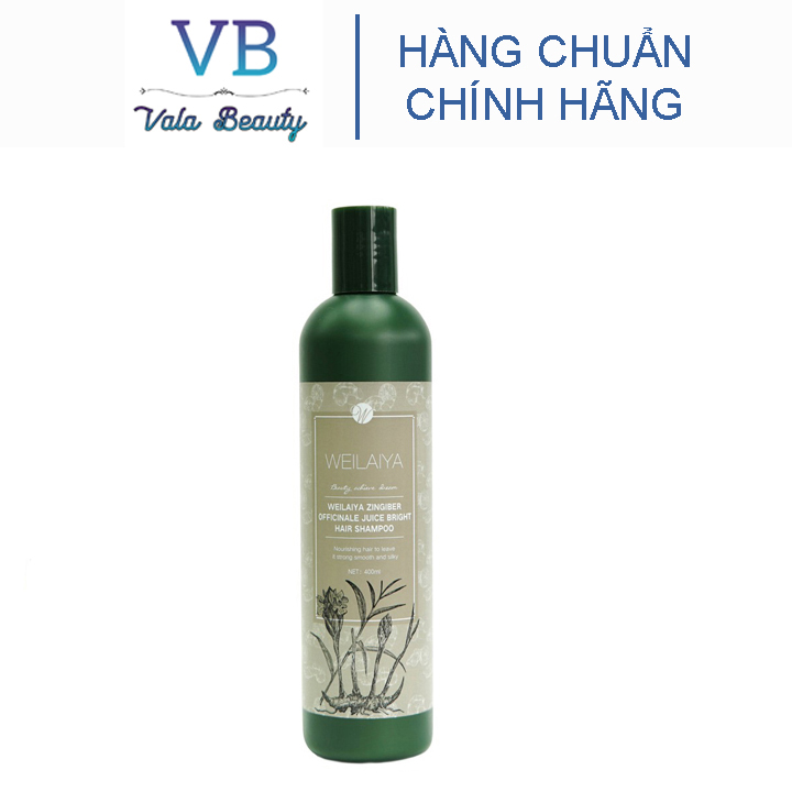 Dầu gội gừng Weilaiya hà thủ ô kích thích mọc tóc nhanh Vala Beauty giảm gàu ngăn tóc gãy rụng phục hồi chân tóc