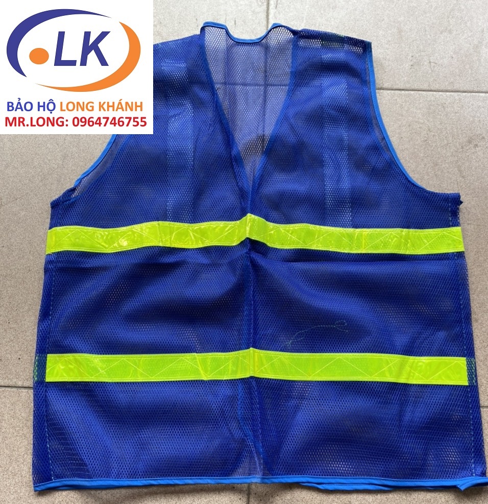 Áo lưới phản quang màu xanh lam