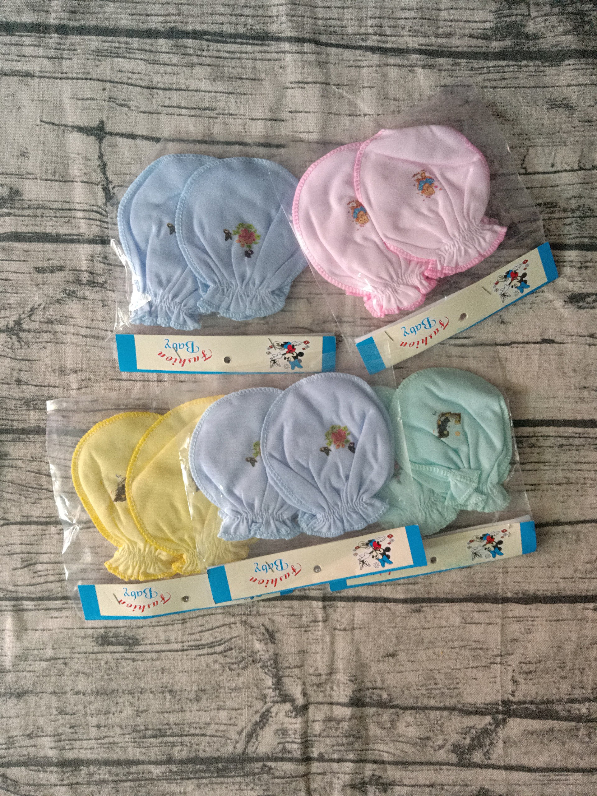 Combo 5 cặp bao tay , 5 cặp bao chân rút cho bé