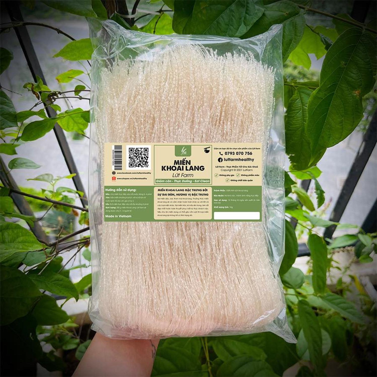Miến Khoai Lang Lứt Farm 500Gr