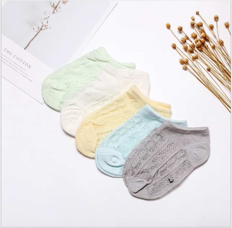 Sét 5 đôi tất lưới cổ ngắn cho bé trai