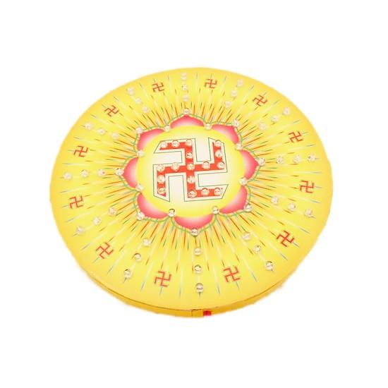 [NTT] Đèn led hào quang trang trí bàn thờ chữ Vạn 25cm (Vàng)