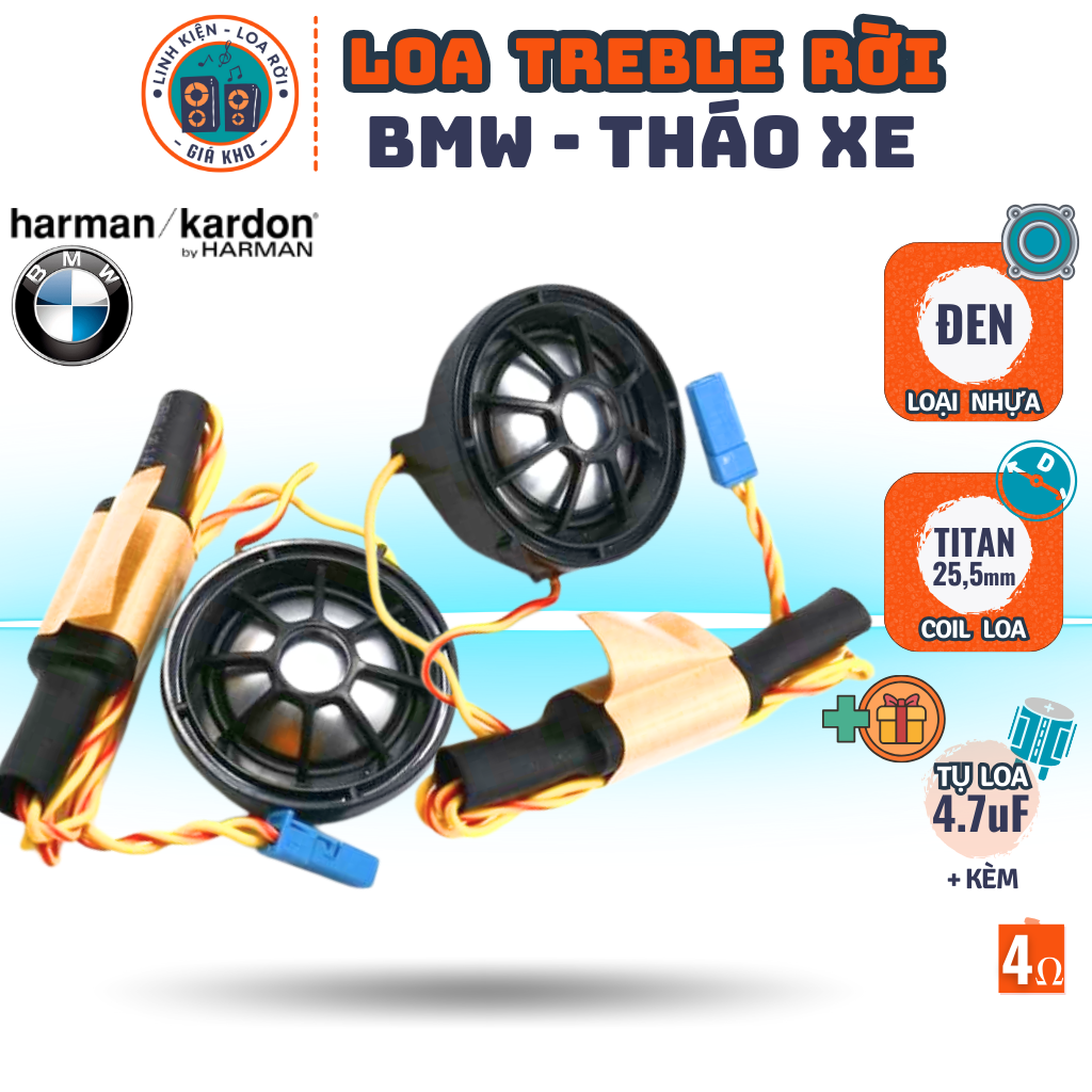 Treble speaker-BMW Harman Kadon-with 4.7uF capacitor