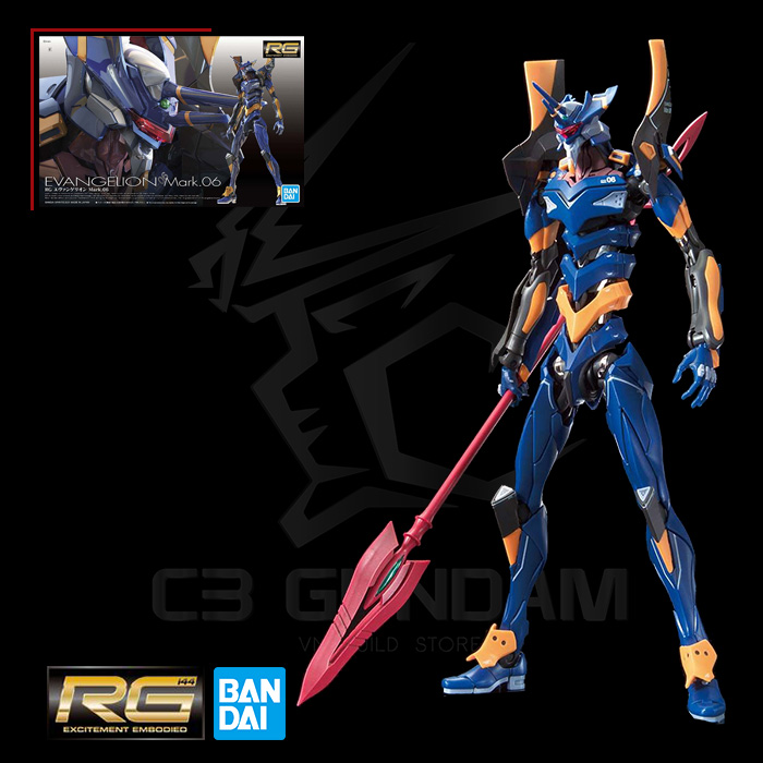 Mô hình lắp ráp gundam rg 1/144 evangelion eva mark.06 gunpla chính hãng nhật bản