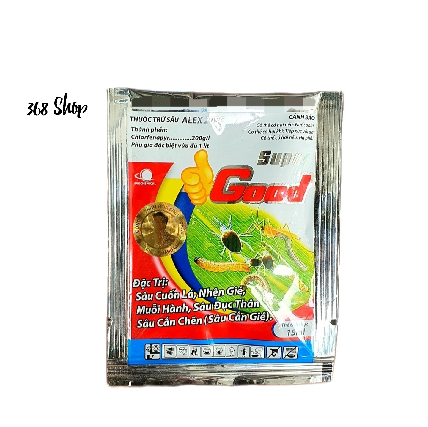 (Combo 5 gói) Thuốc trừ sâu Super Good (15ml) Alex 20SC