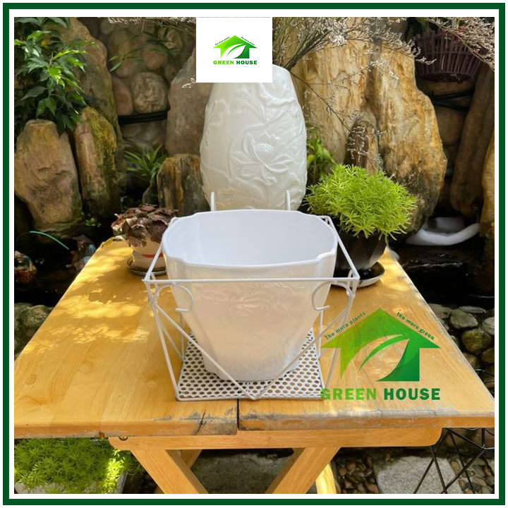 [HCM]Combo 2 giỏ Treo Ban Công Hình Vuông Cây Cảnh