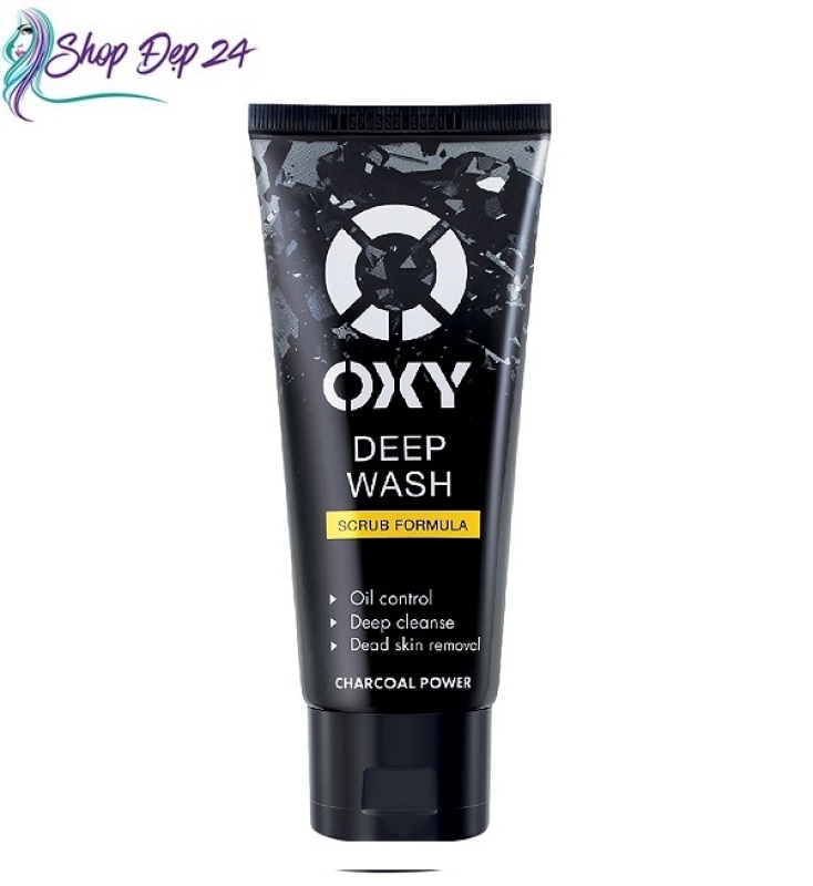Kem Rửa Mặt Có Hạt Sạch Sâu Oxy Deep Wash (100g)