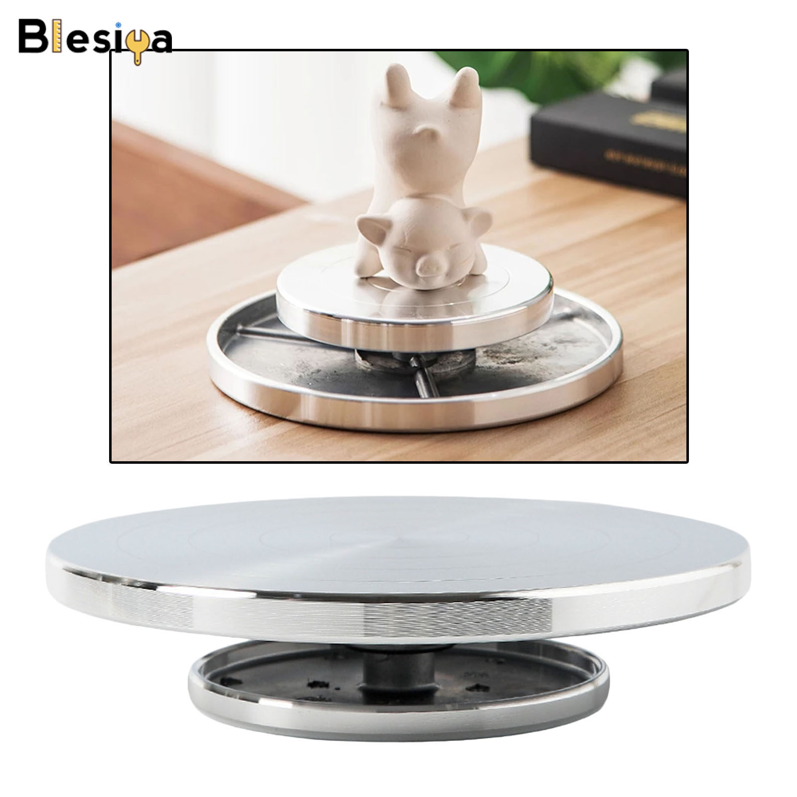 Blesiya Sculpting Wheel Clay Banding Turntable Pottery Stand Spinner