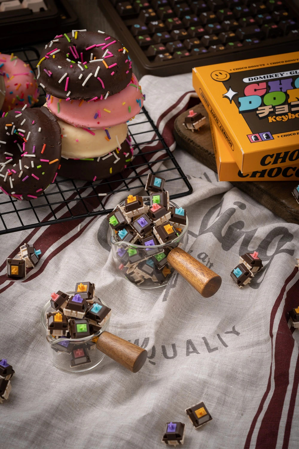 Công tắc bàn phím cơ | Switch Donuts | Linear Switch | Chất lượng cao