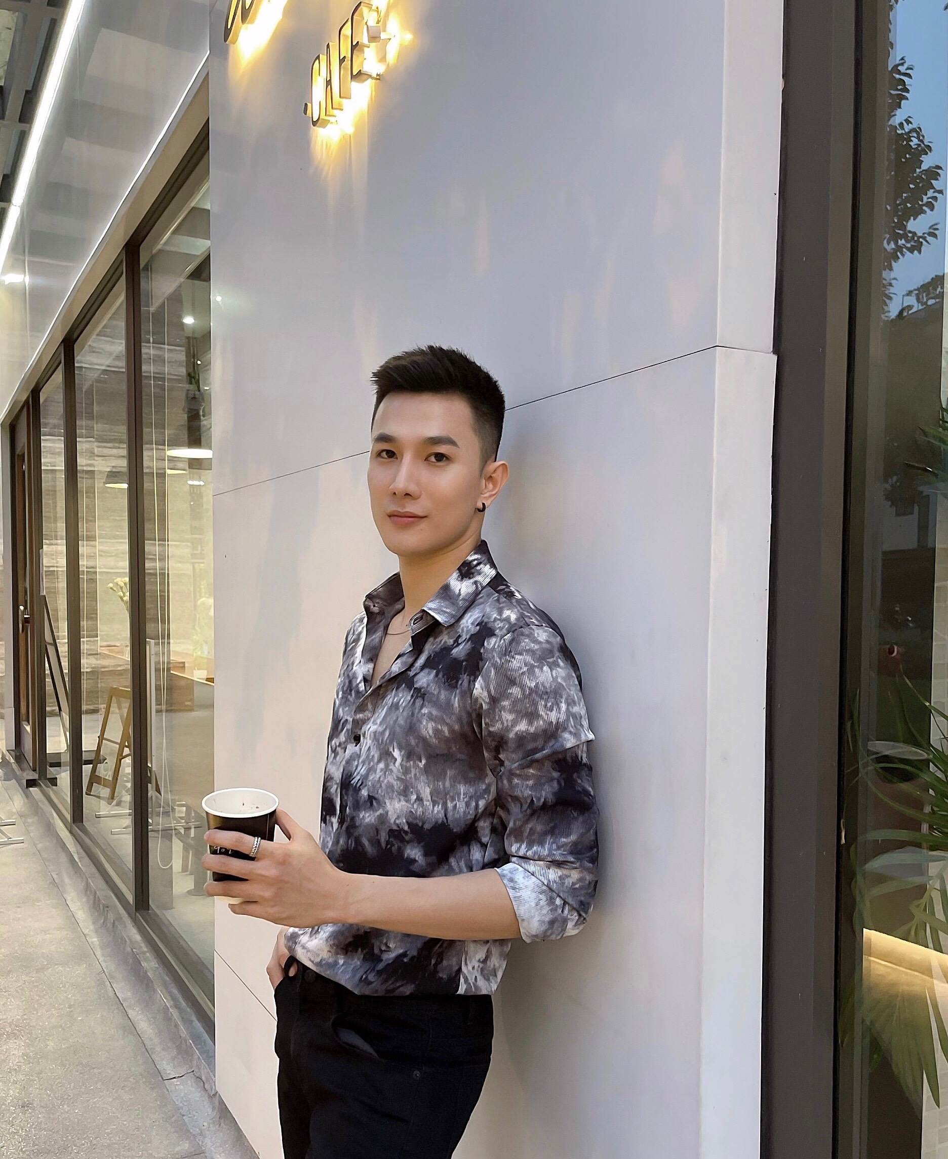 Áo sơ mi nam hàn quốc vải lụa cao cấp S18