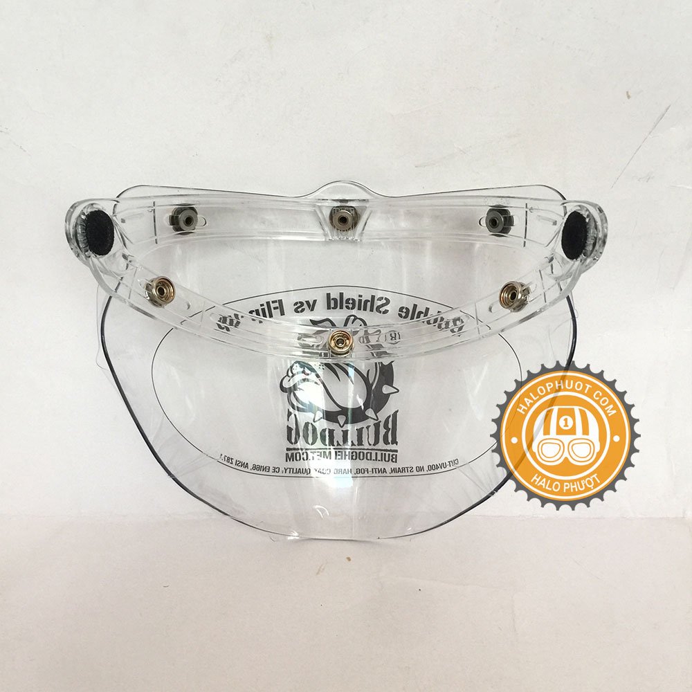 Kính Flat Eagle Bulldog Chính Hãng (gắn nón 3/4)