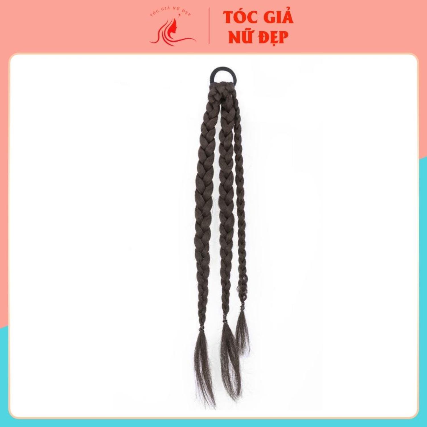 Tóc giả dây cột tóc thắt rít , gồm 3 bện nhỏ