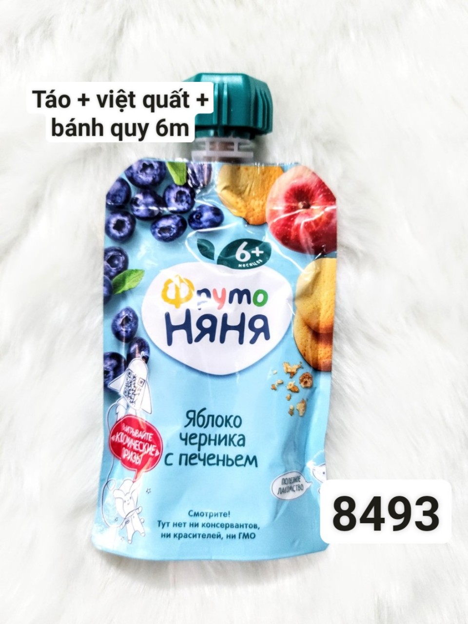 Trái cây nghiền fruto Nga 90gr đủ vị