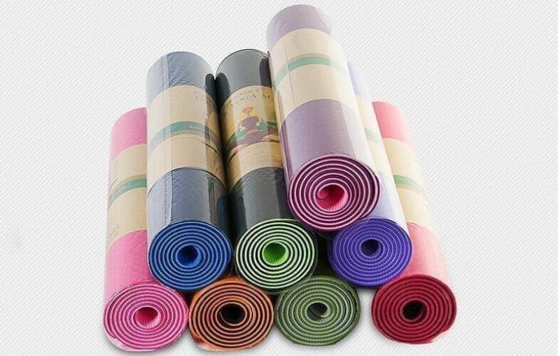 Bảng giá Thảm tập Yoga TPE 2 lớp ECOFRIENDLY 6mm có túi đựng - Được chọn màu