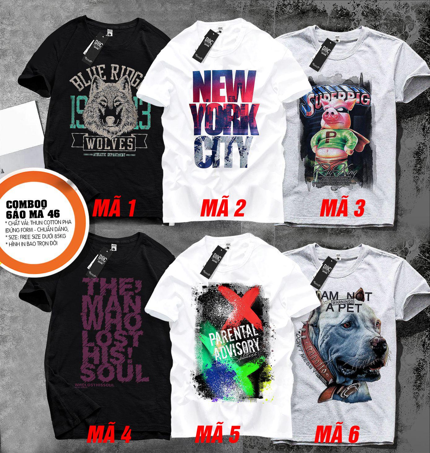 Fat black white T shirt
