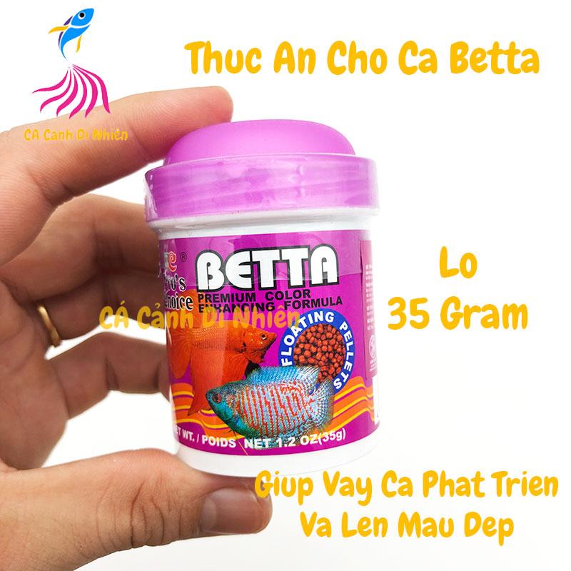 Thức ăn cho cá betta pro's choice dạng hạt lọ tím 35 gram