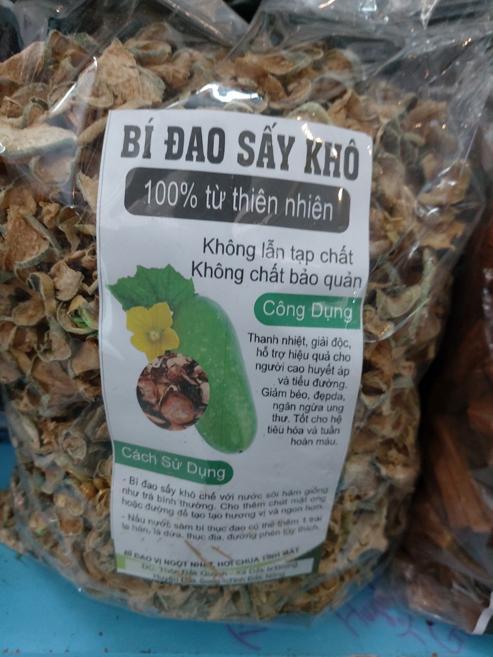 500gr Bí đao sấy khô Kon Tum