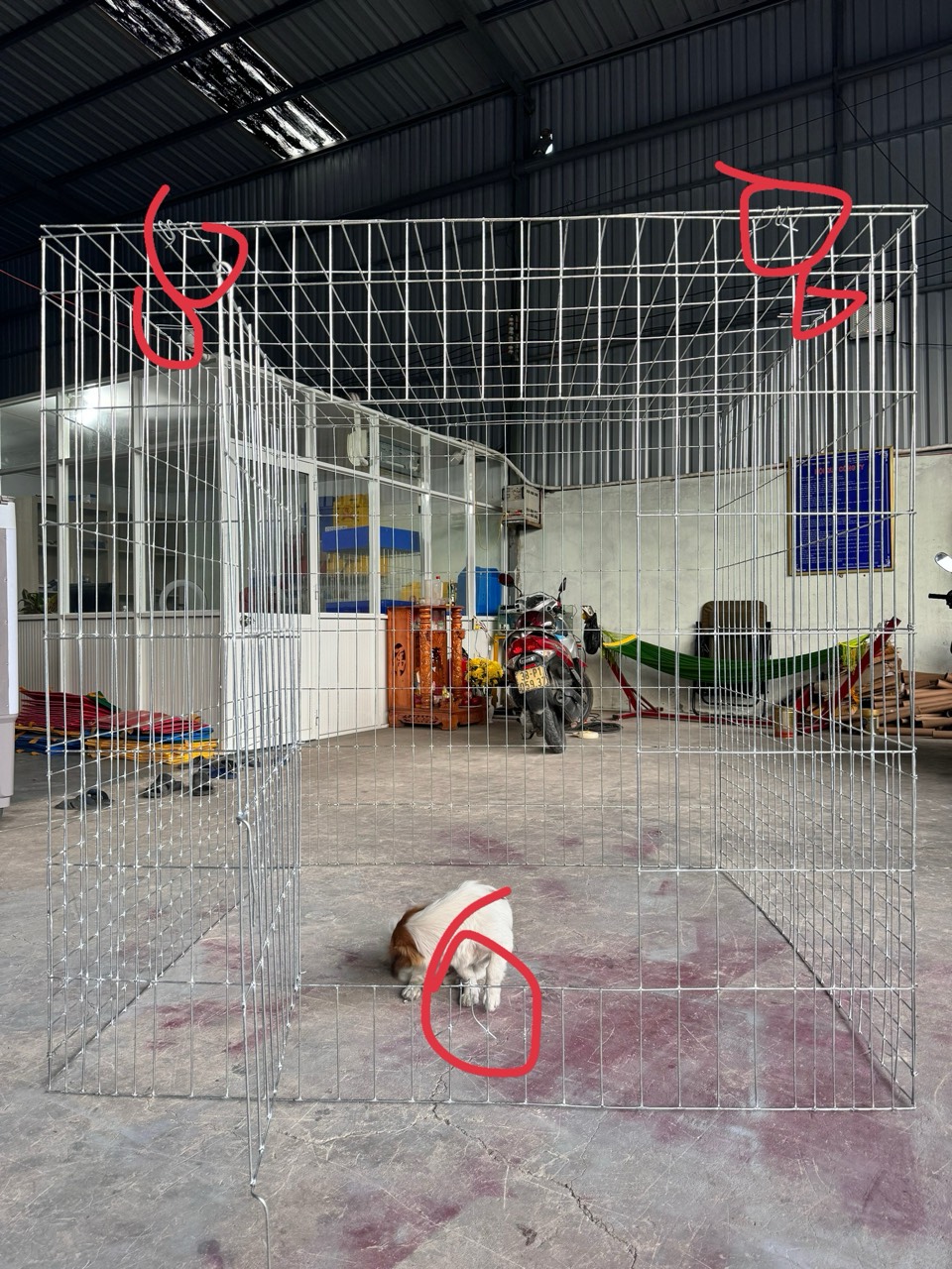 Lòng 1M2 x1m5x1m5 và 1mx1m5x1m5 [lòng gà ráp sẳn], chuồng gà lắp ráp , lòng vuông , chuồng vuông ,chuồng kẽm, lòng kẽm