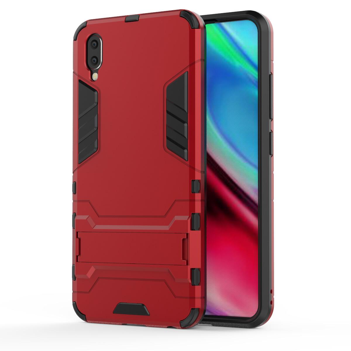 Ốp lưng chống sốc Iron Man Vivo Y93 , chân chống lưng máy tiện lợi, bo viền mặt trước máy 360 độ