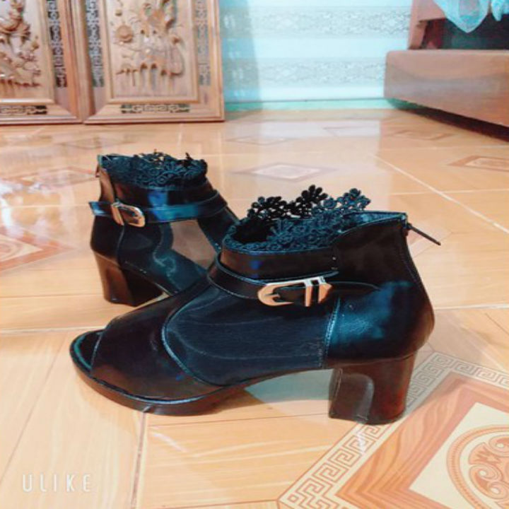 Giày Boot Cổ Lưới Hoa - MS:B421