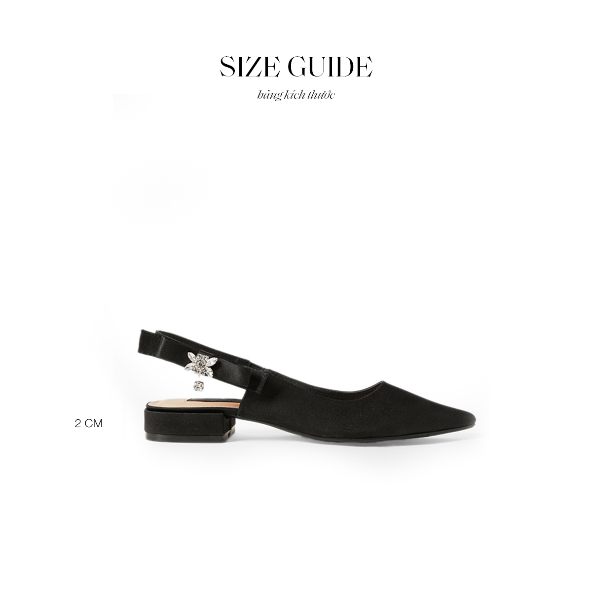 Giày Floralpunk Flower Slingback Flats