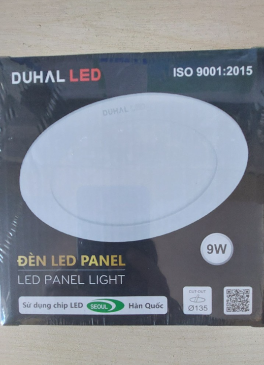 Đèn led âm trần tròn 9w ánh sáng trắng 6500k duhal- kdgt509